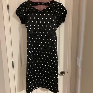 Polka dot vintage style pencil dress